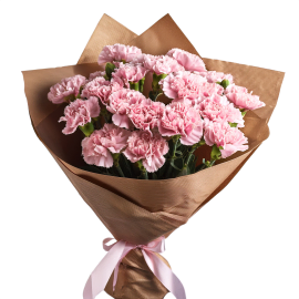 Charming Pink Carnation Bouquet