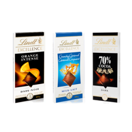Lindt Chocolate Bar Trio