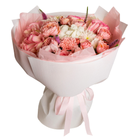 Soft Romance Rose Bouquet
