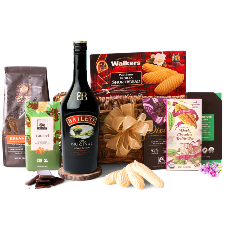 Cream and Chocolate Gift Basket