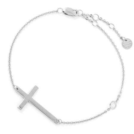 Graceful Radiance Cross Bracelet