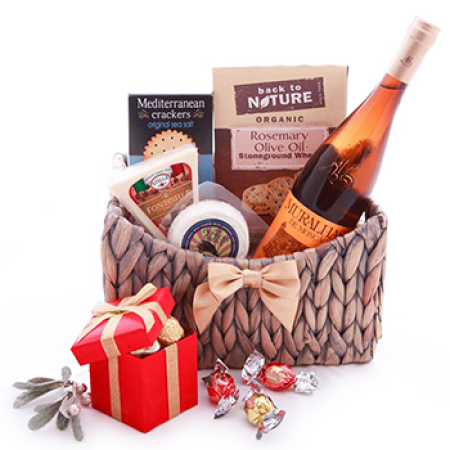 Canasta de vino blanco